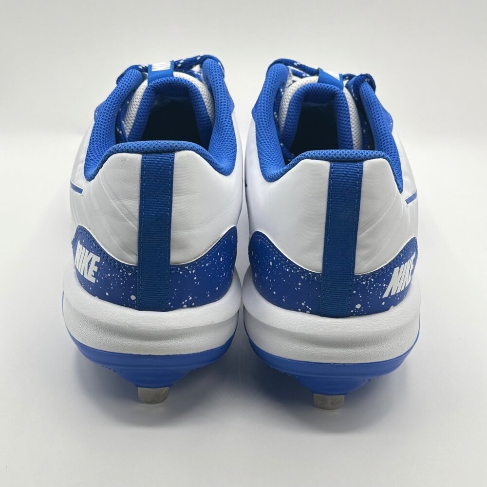 Men's Nike Alpha Huarache Varsity 4 Low White/Hyper Royal DJ6516-102 Size 13 NEW - Picture 4 of 8